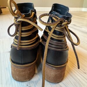 Stylish Black and Brown Women's Boots